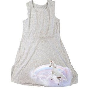 Grey Unicorn Skater Dress